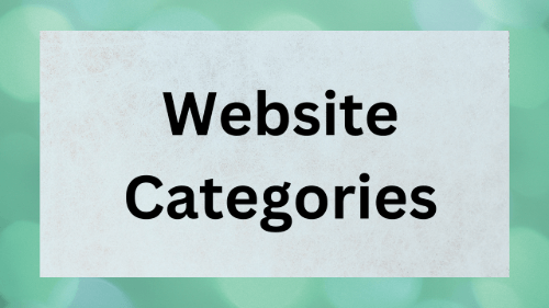 Website Categories