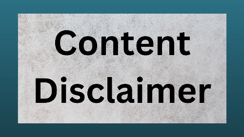 Content Disclaimer